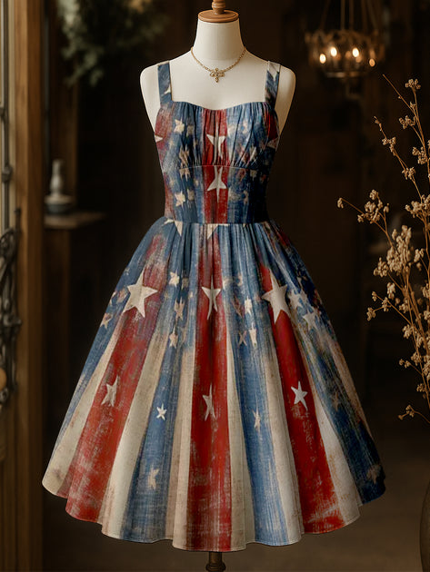 Beautiful view of Textured Suspenders Mult Because Art Dresses