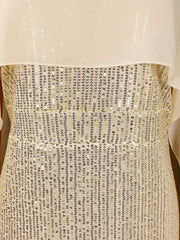 Gold Sequin Vintage Fashion Party Dress