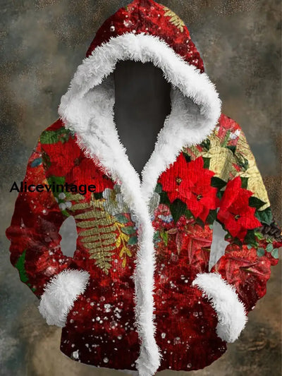 Christmas Art Print Long Sleeve Hoodie A / S