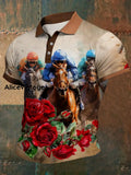 Derby Art Print Short Sleeve Waffle Shirt A / S