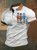 Derby Art Print Short Sleeve Waffle Shirt A / S