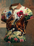 Derby Art Print Short Sleeve Waffle Shirt A / S