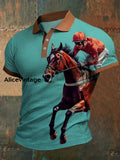 Derby Art Print Short Sleeve Waffle Shirt A / S