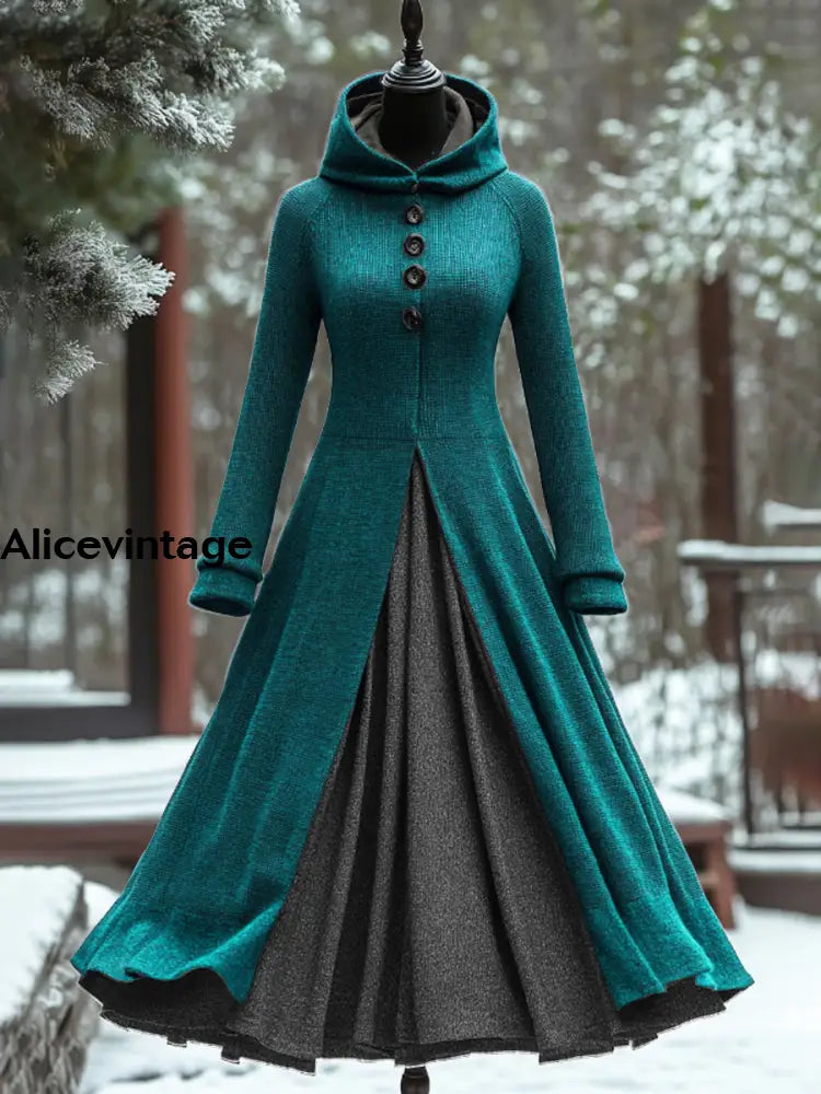 sachin and babi light blue dress Winter Dress – alicevintage