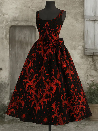 Women's Bloody Art Print Dress