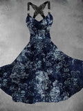 Women's Vintage Skull Art Casual Dress