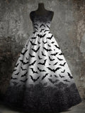 Women's Halloween Bats Print Vest Dress