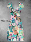 Women’s Derby Day Printed Casual Dress As picture / S