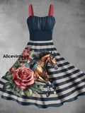Women’s Derby Rose Dress Navy Blue / S