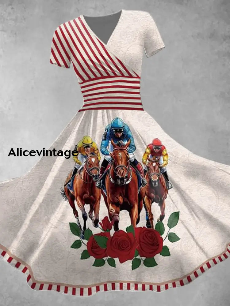 Women’s Derby Rose Striped Dress As picture / S
