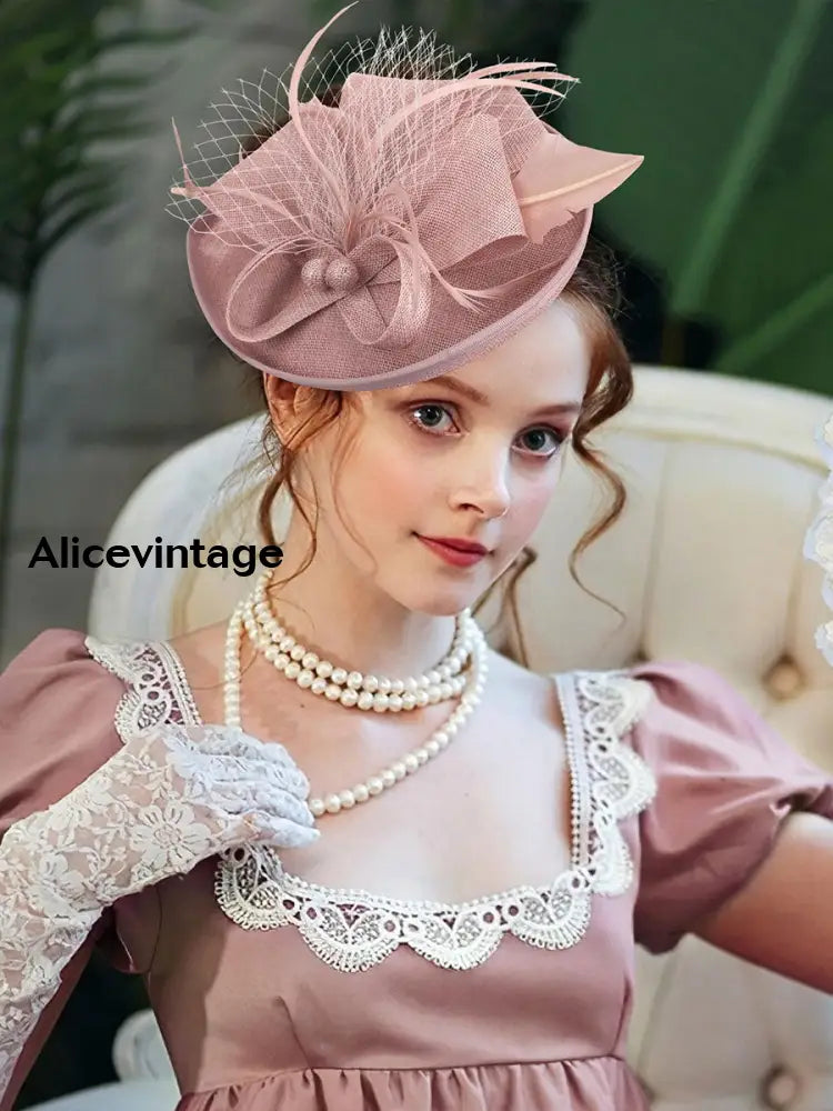 Women’s Vintage Derby Feather Headdress