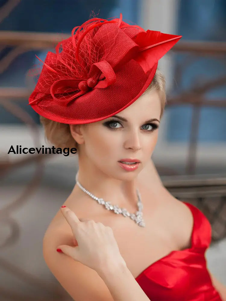 Women’s Vintage Derby Feather Headdress