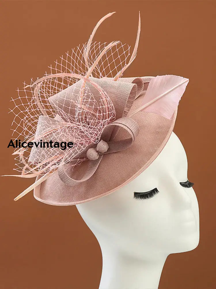 Women’s Vintage Derby Feather Headdress Dusty Color / JM
