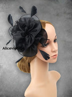 Women’s Vintage Derby Organza Feather Headdress