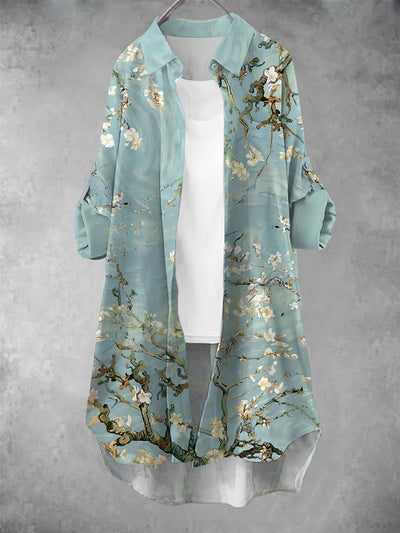 Robe décontractée à imprimé floral vintage pour femmes