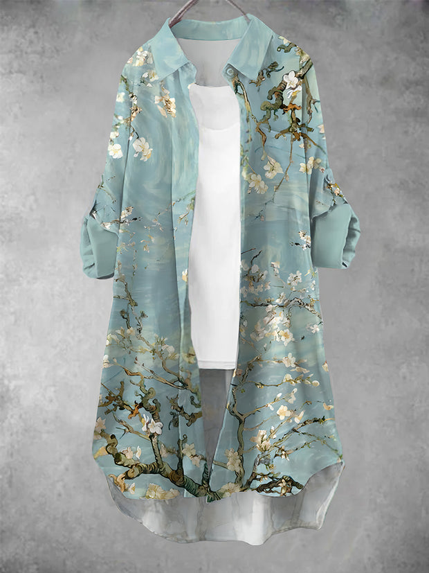 Robe décontractée à imprimé floral vintage pour femmes